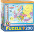 Eurographics Europakarte Puzzle (200 Teile)