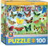 Eurographics Garten Schmetterlinge Puzzle (100 Teile)