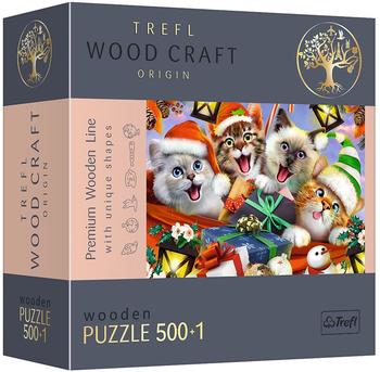 Trefl Weihnachtskätzchen Wood Craft Holzbastelei (20172)