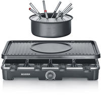 Severin Raclette und Fondue-Set "RG 2347" 8 Stk. Raclettepf&auml;nnchen 1.400 W