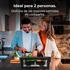Cecotec 3200 Pocket Pocket Elektrogrill Schwarz