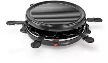 Melissa Raclette-/Gourmetgerät 800W, Edelstahl, Antihaftbeschichtung, 6 Personen (16300032)