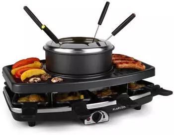 Klarstein Entrecote Raclettegrill Naturstein Fondue