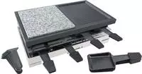 Steba RC 88 Raclette 8 Pf&auml;nnchen Grillfl.40x23,5cm Stein/Gu&szlig;