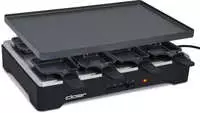 Cloer 6446 Raclettegrill 1200W rechteckig schwarz (6446)
