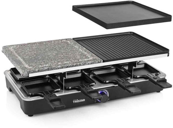 Tristar Raclette Steingrill 8-Personen 1400W Raclettegrill Tischgrill Grill
