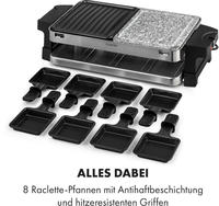 Klarstein Sirloin Raclette-Grill, 1500 Watt, 2-in-1: Aluminium-Grillplatte &