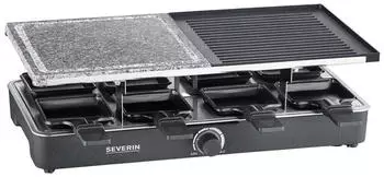 Severin 2376 Raclette 8 Pfännchen Schwarz