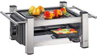 K&Uuml;CHENPROFI RACLETTE-GRILL Silber 33x14x23.7 cm