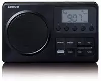 LENCO MPR-035BK Tragbares FM-Radio, schwarz