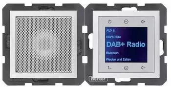 Berker Radio Touch mit Lautsprecher Bluetooth S.1/B.3/B.7 polarweiß matt (30808989)