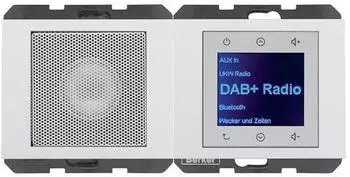 Berker Radio Touch mit Lautsprecher K.1/K.5 polarwei&szlig; gl&auml;nzend (29807009)