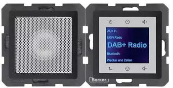 Berker Radio Touch mit Lautsprecher Q.1/Q.3/Q.7/Q.9 anthrazit samt (29806086)
