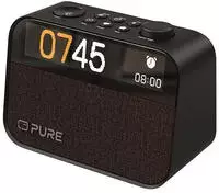 Pure Moment Radiowecker Ambiente Licht Kaffeeschwarz (252448)