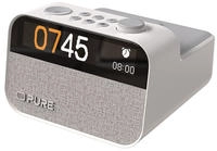 Pure Moment Charge Radiowecker Ambiente Licht, kabelloses Laden Baumwollwei&szlig;