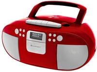 Soundmaster Radio SCD7800RO DAB+, CD, USB, Kassettendeck, Stereo, rot