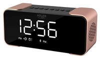Adler AD 1190 Funkwecker mit Radio Kupfer Design digital Radiowecker 3 Wecker...