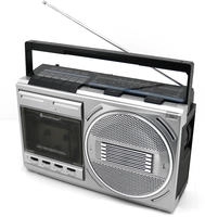 Soundmaster Retro Radiokassettenrekorder RR20SI silber