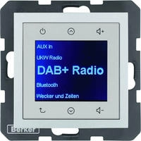 Radio Touch DAB+, berker S/B, aluminio