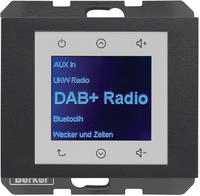 Radio Touch DAB+/BT, berker K.x, alu