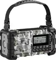 Sangean MMR-99 DAB+ Artic Camo Notfallradio mit Kurbel, Solar und Bluetooth