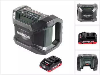 Metabo R 12-18 DAB+ BT Akku Baustellenradio 12-18 V DAB+ + 1x LiHD Akku 4,0 Ah ohne Ladeger&auml;t (AM DAB+ FM Bluetooth) Radio