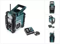 Makita DMR 112 RG1 Akku Baustellen Radio 7,2 - 18V Bluetooth DAB+ + 1x 6,0Ah...