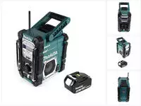 Makita DMR 112 T1 Akku Baustellen Radio 7,2 - 18V Bluetooth DAB+ + 1x 5,0Ah Akku -