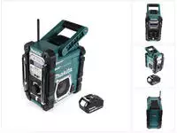 Makita DMR 112 G1 Akku Baustellen Radio 7,2 - 18V Bluetooth DAB+ + 1x 6,0Ah Akku -