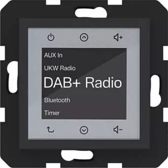 Hager Radio Touch UP DAB+ Bluetooth A.x/C.x nachtschwarz matt