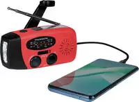 Thomson RT260R rt Notfallradio UKW,Kurbel/Solar/USB-C,2000mAh