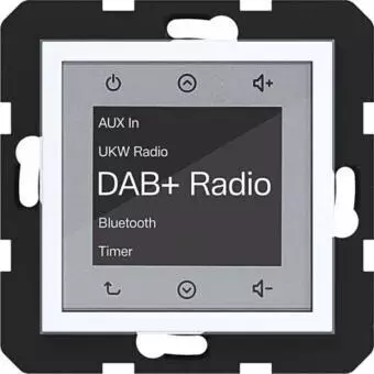 Hager Radio Touch UP DAB+ Bluetooth A.x/C.x lichtweiß glänzend