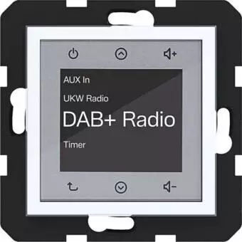 Hager Radio Touch UP DAB+ A.x/C.x lichtweiß glänzend