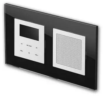 TEM LOGIQ UP-Radio mit Lautsprecher 2-fach PRIME schwarz