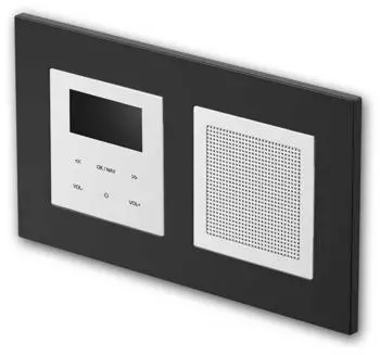 TEM LOGIQ UP-Radio mit Lautsprecher 2-fach FLAT schwarz