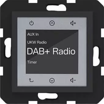 Hager Radio Touch UP DAB+ A.x/C.x nachtschwarz matt