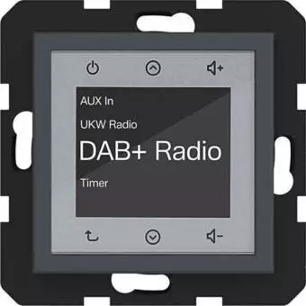 Hager Radio Touch UP DAB+ A.x/C.x anthrazit matt