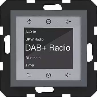 Hager Radio Touch UP DAB+ Bluetooth A.x/C.x anthrazit matt