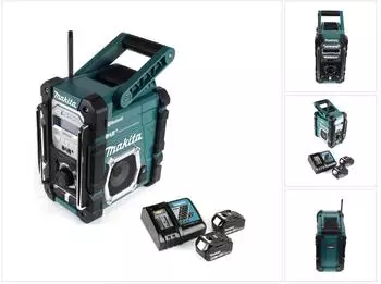 Makita DMR 112 RM Akku-Baustellenradio 7,2-18V, Bluetooth, DAB+