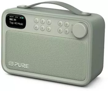 PURE Bloom tragbares DAB/FM-Radio mit Bluetooth, salbei (255786)