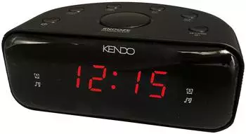 Kendo Alarm Clock 24EXSW UKW/FM Radio, dimmbares Display, schwarz (24EXSW)
