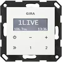 Gira 228403, Gira 228403 UP-Radio RDS o.Lautsprecher System 55 Reinwei&szlig;