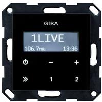 Gira Up-radio Rds O.lautsprecher System 55 Schwarzglasoptik [228405], 2284 05