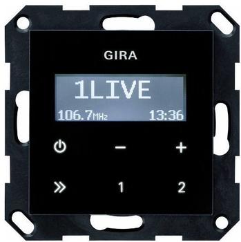 Gira Unterputz-Radio RDS ohne Lautsprecher schwarzglasoptik (228405)