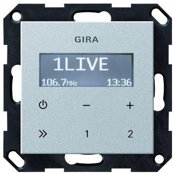Gira Unterputz-Radio RDS ohne Lautsprecher Aluminium (228426)