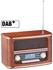 Auvisio Digitales Nostalgie-Stereo-Radio mit DAB+, BT 2.1, FM und Wecker