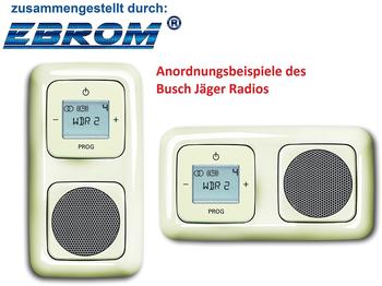 EBROMs BJ Sets UP-DigitalRadio (8215 U) + Lautsprecher cremeweiß