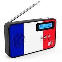 Sky Vision DABFM Radio mit Frankreich-Flagge DAB+ 100 für blau