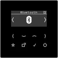JUNG DABLSBTSW, Jung DABLSBTSW Smart Radio DAB+ mit Bluetooth Schwarz Serie LS