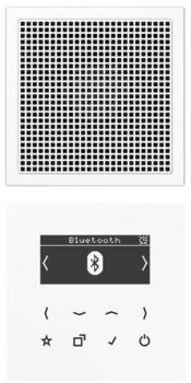 Albrecht Jung GmbH & Co. KG (Schalter & Thermostate) Jung Smart Radio DAB+ Bluetooth, Set Mono DAB LS1 BT WW Weiß